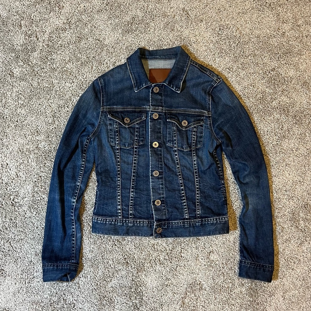 AG ADRIANO GOLDSCHMIED DENIM JACKET MADE IN USA SIZE WOMENS SMALL